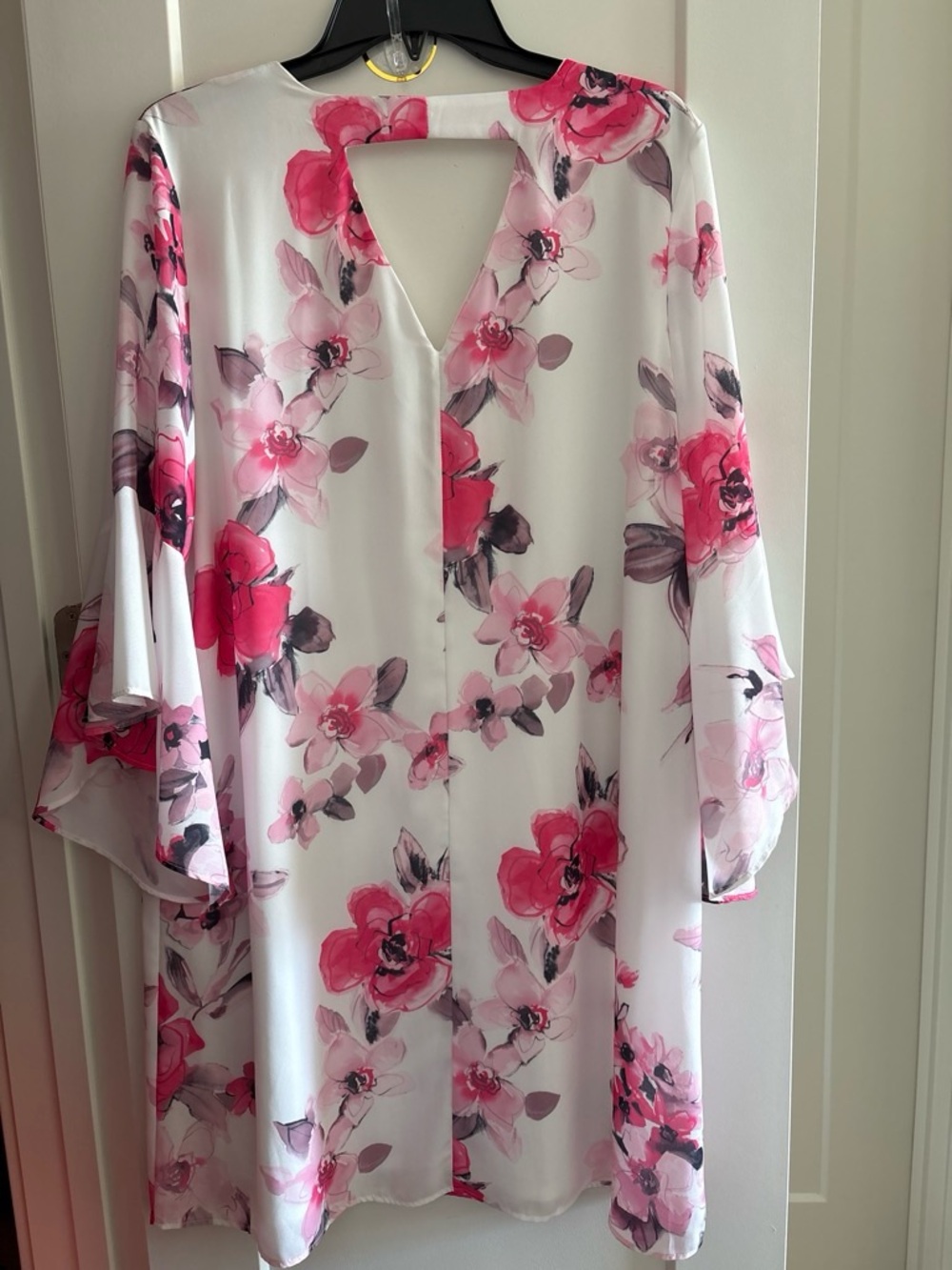 Floral Pink & White Women's Dress